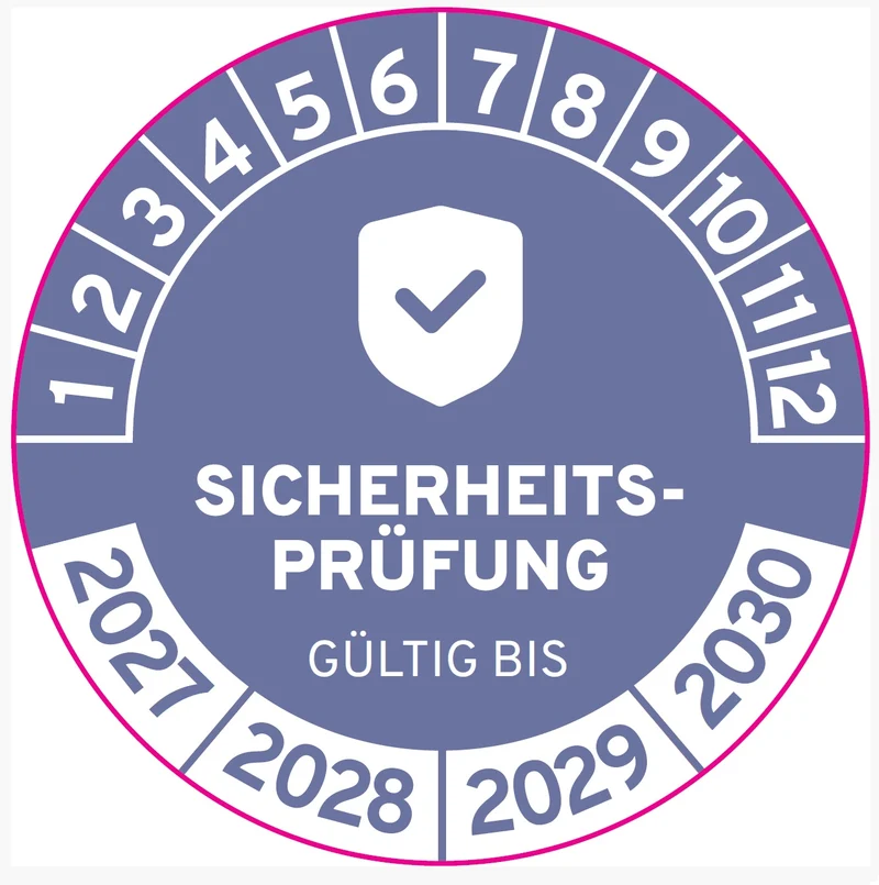 Sicherheitsprüfung 30mm Ø