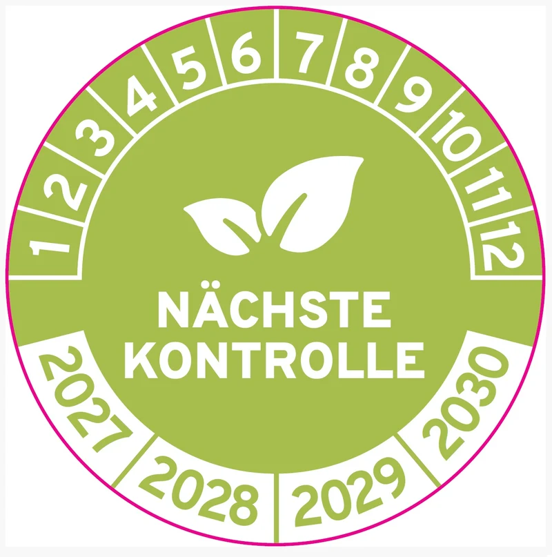 Nächste Kontrolle 30mm Ø