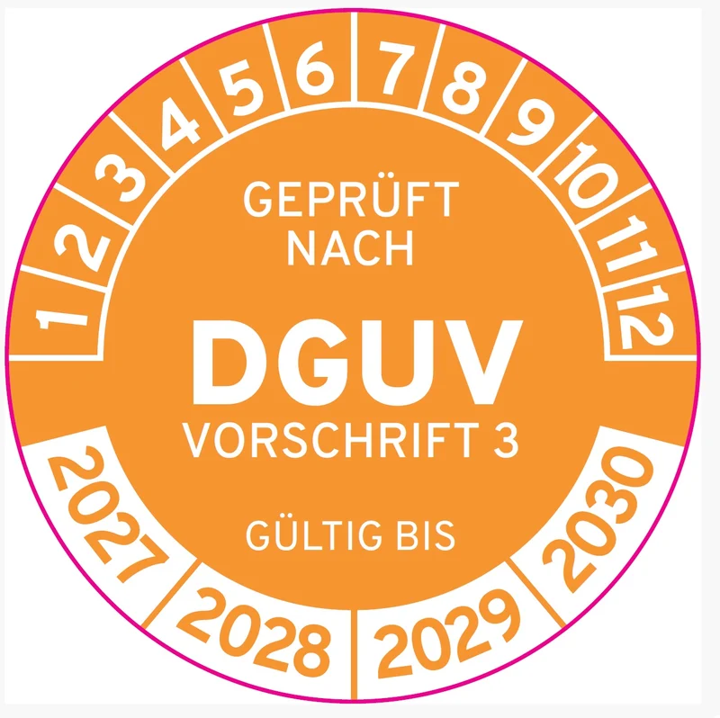 Betriebssicherheit DGUV3 30mm Ø